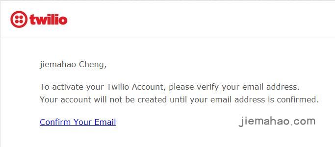 create Twilio account